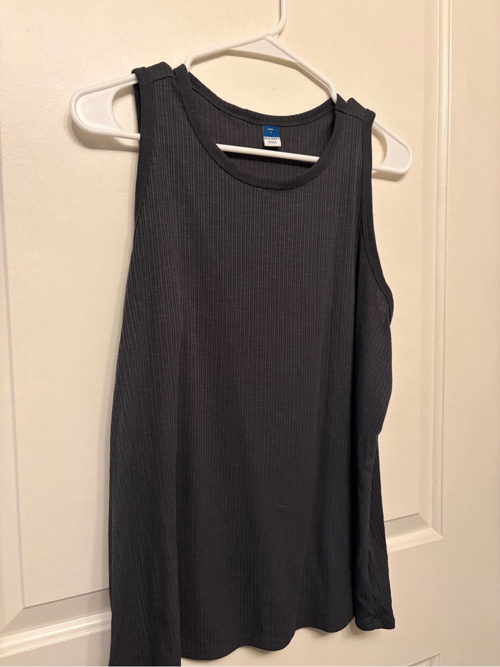 Ribbed Dark Grey Tank Top
